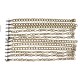 Mixte de 12 bracelets chaine en métal bronze