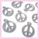 EXTRA PRIX : 10 breloques Peace argenté