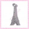  15 breloques tour eiffel en métal argentées 3.2cm