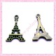  15 breloques tour eiffel en métal bronze 2.4cm