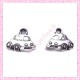  15 breloques voiture en métal argentées 1.3cm