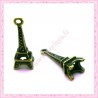  15 breloques tour eiffel en métal bronze 2.4cm