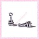  15 petites breloques Tour Eiffel en métal argentées 1.6cm