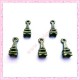 15 petites breloques Tour Eiffel en métal bronze 1.6cm