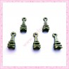  15 petites breloques Tour Eiffel en métal bronze 1.6cm