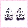  15 breloques ourson nounours en métal argentées 1.7cm