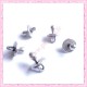  15 breloques sucette pour bébé en métal argentées 1.3cm