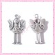  15 breloques fée en métal argentées 2.5cm