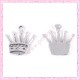  15 breloques couronne en métal argentées 2.5cm