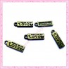 15 petites breloques bronze made with love