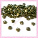 50 breloques coeurs bronze 7mm
