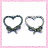  15 breloques coeur en métal bronze 3cm
