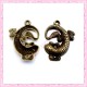 Lot de 15 breloques lézards bronze 3cm
