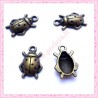  15 breloques coccinelles en métal bronze 1.8cm