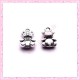  15 breloques ourson nounours en métal argentées 1.1cm