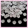  100 sequins argentés 9mm en métal
