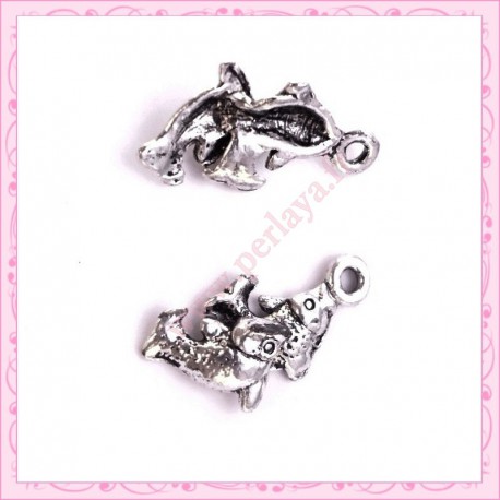 15 breloques poissons 21mm