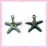  15 breloques étoile de mer en métal bronze 2cm