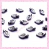  20 petites breloques feuilles d'arbres