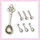 Mix de 44 breloques cuillères argentées en métal