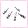  15 breloques bouteille en métal argentées 2.3cm