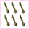  15 breloques cuillère en métal bronze 2.6cm