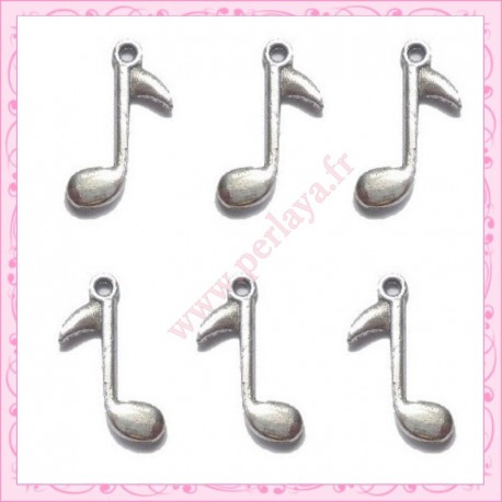  5 grande breloque note de musique