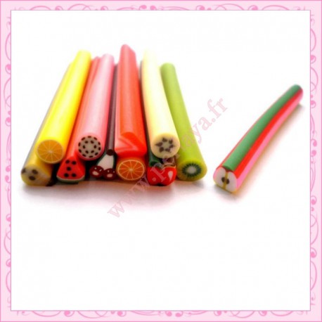 EXTRA PRIX : Mix de 22 canes fimo fruité 