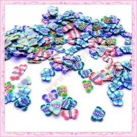 Mix 200 tranches fimo Papillon