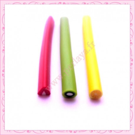 3 POUR LE PRIX DE 2: Mix de 3 canes fimo fruit 2