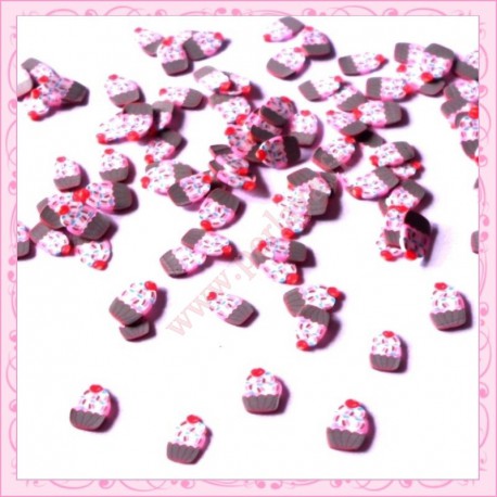 500 tranches fimo cupcake