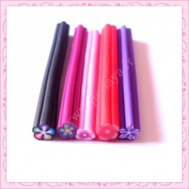 Mix de 5 canes fimo fleurs