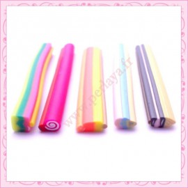 Mix de 5 canes fimo glaces