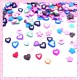Mix 200 tranches fimo coeurs et étoiles