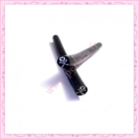  5 canes fimo tête de mort