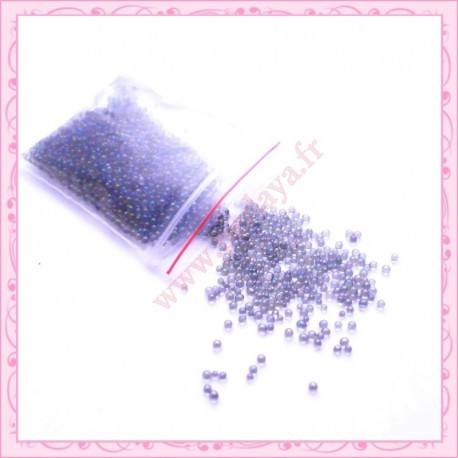 20g de micro-billes transparente noire/gris 1.5mm