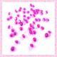 100 strass en acrylique 4,5mm fushia