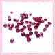 50 strass en acrylique 4,5mm bordeau