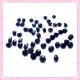 50 strass en acrylique 4,5mm noir