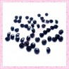100 strass en acrylique 4,5mm noir