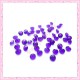 50 strass en acrylique 4,5mm violet