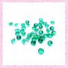 100 strass en acrylique 4,5mm vert