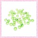 50 strass en acrylique 4,5mm vert 