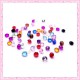 Mix de 50 strass en acrylique 4,5mm