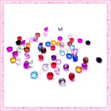 Mix de 50 strass en acrylique 4,5mm