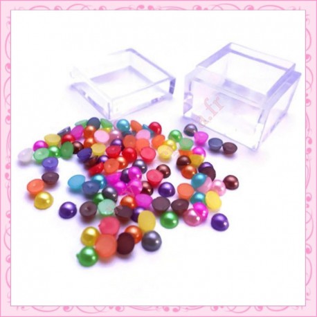 2 boites de mix cabochons 4mm