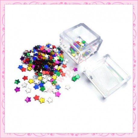 3 boites de petites étoiles 4mm