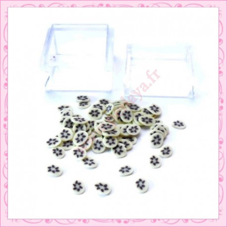 3 boites tranches fimo banane 4mm