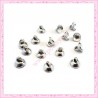  30 bélières argentées pour globe ou pompon 7mm