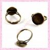  5 bagues globe bronze 12mm